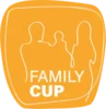 Logo mit Umrissen einer Familie und dem Text Family Cup